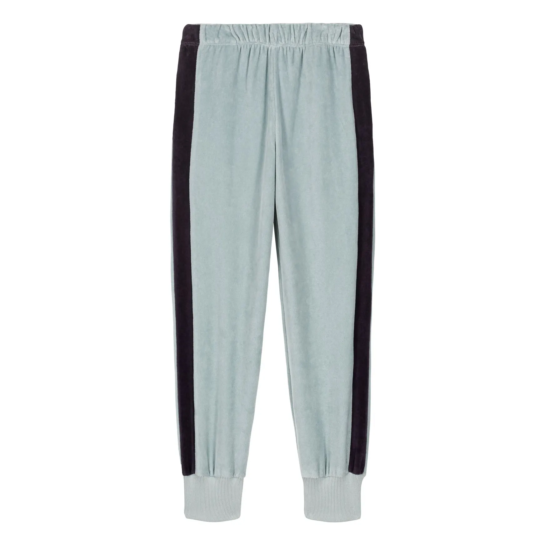 We Are Kids Light Blue Charles Velours Organic Cotton Joggers