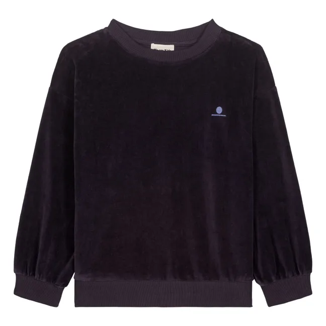 Sudadera de algodón orgánico Nat Velvet | Negro