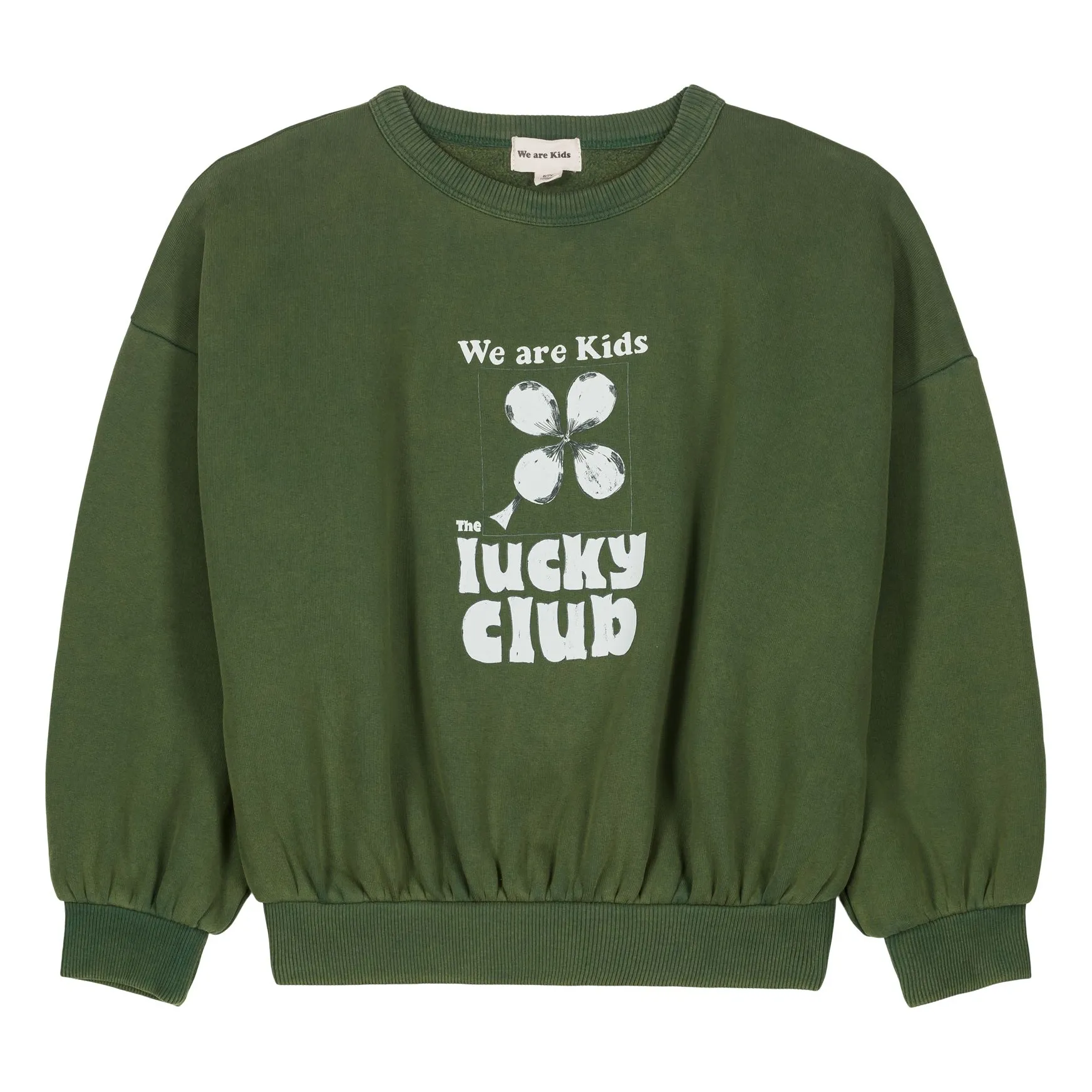 We Are Kids Chrome Green Tony Lucky Club Organic Cotton Sweatshirt