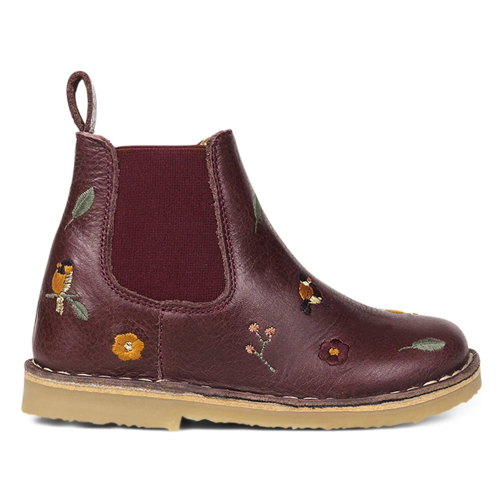 Petit Nord Purple Ankle Birds Zip Boots - Uniqua Collection