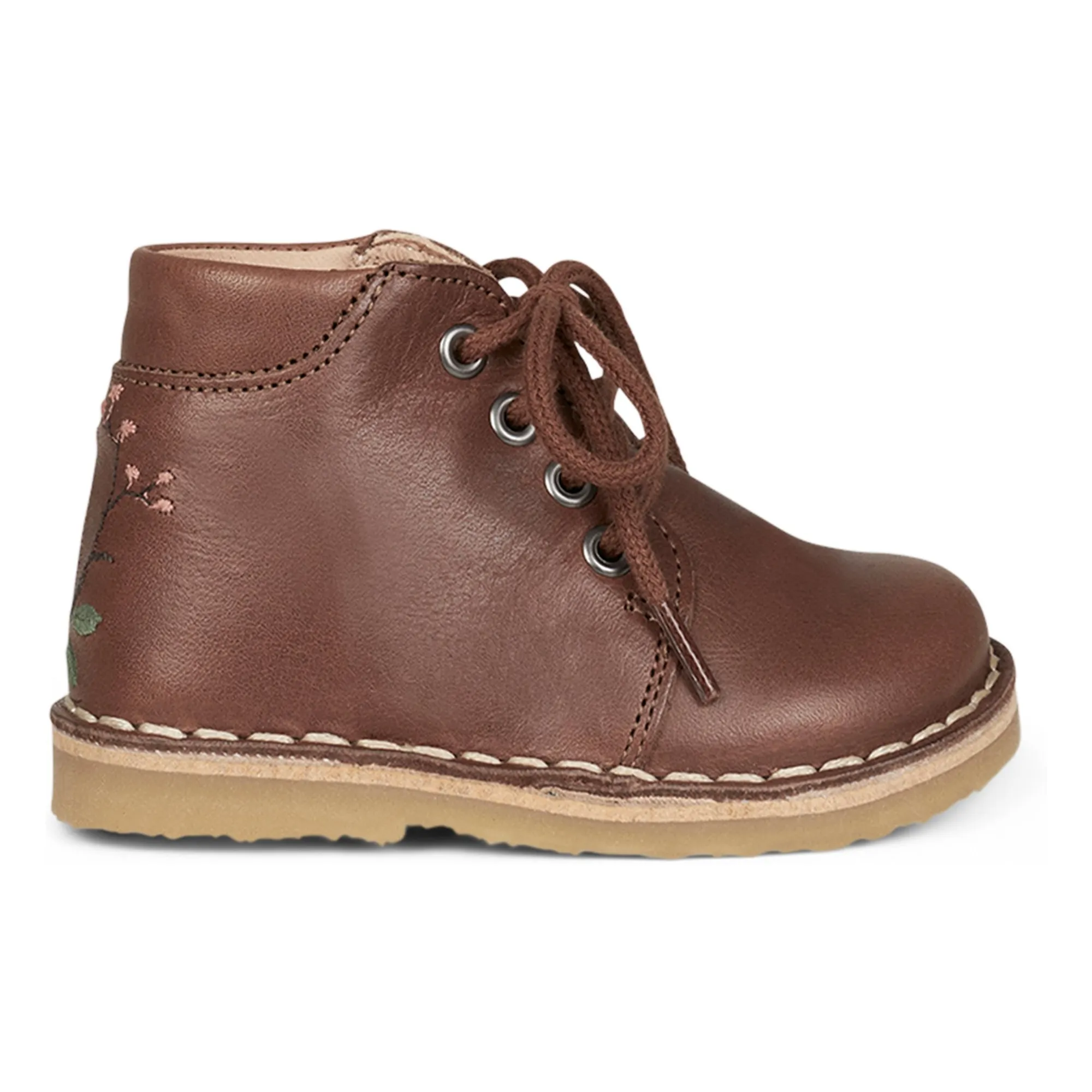 Petit Nord Brown Classic Owl Lace-Up Boots - Uniqua Collection