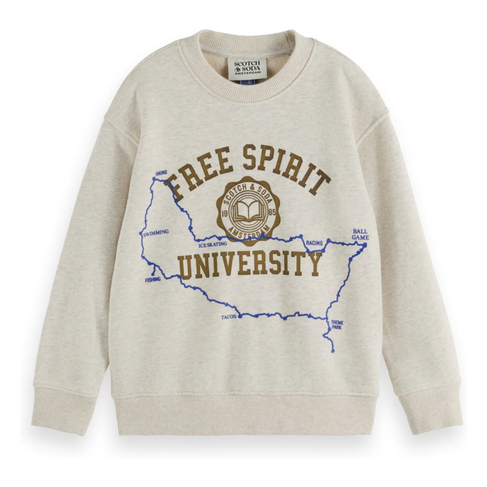 Scotch & Soda Ecru Sweat Logo