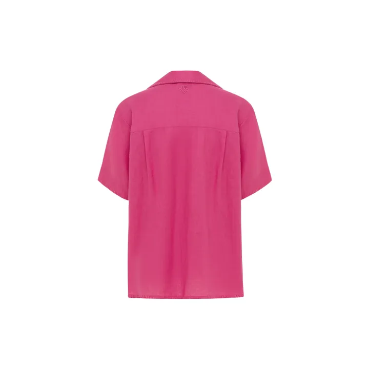 Chemise Darcy Broderies Lin | Rose fuschia- Image produit n°3