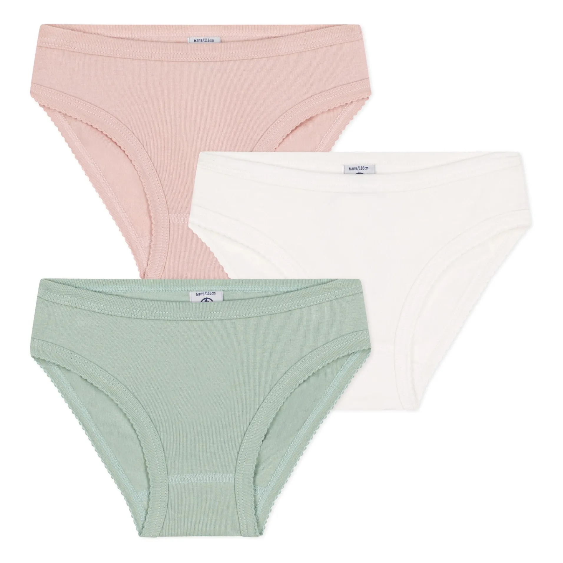 Petit Bateau Pink Batch 3 Plain Panties