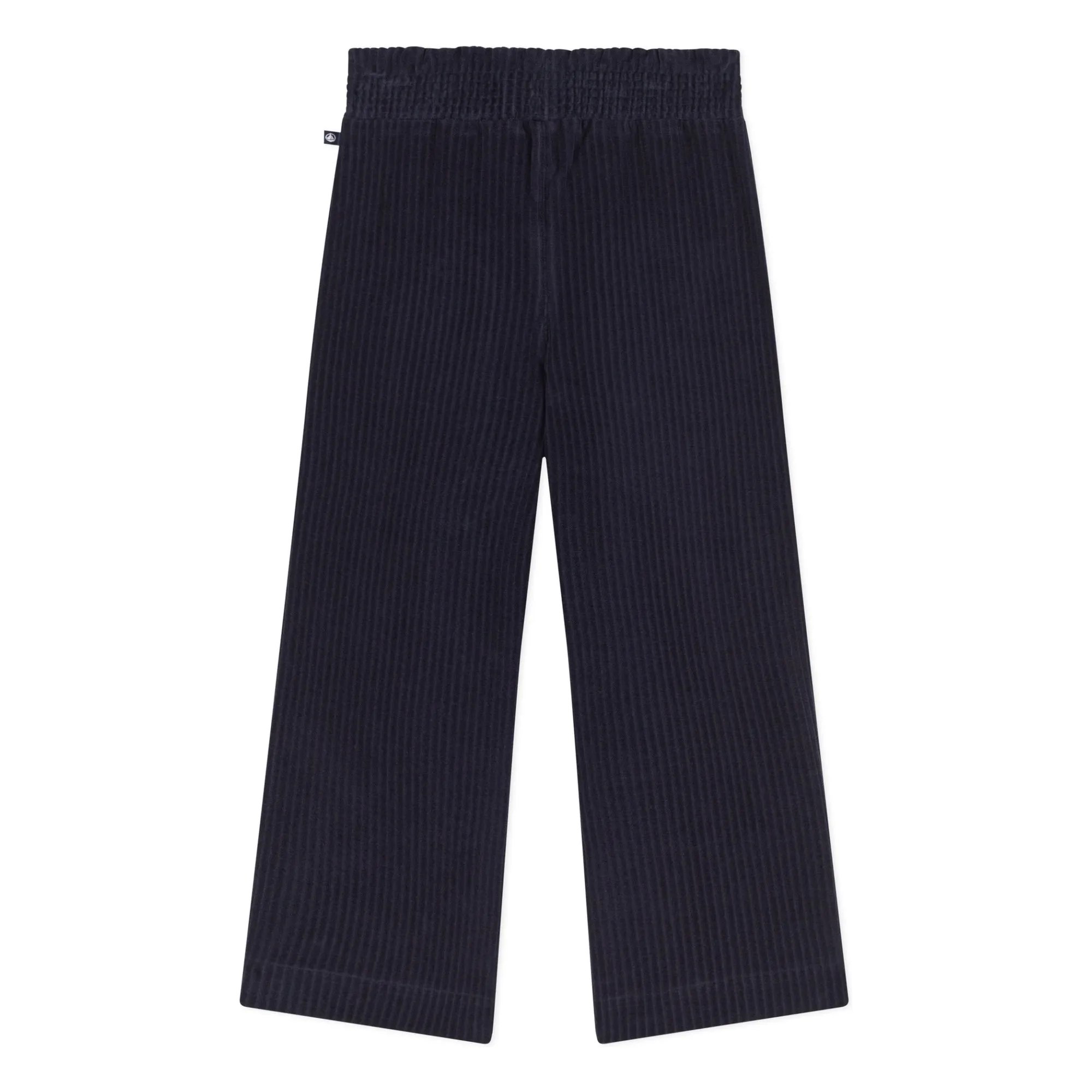 Petit Bateau Navy Blue Corduroy Wide Leg Trousers