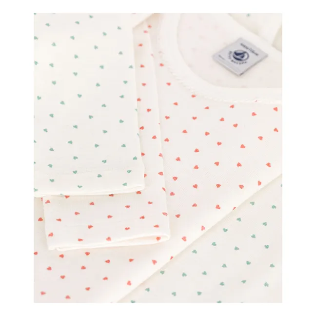 Lote de 2 camisetas Hearts | Blanco