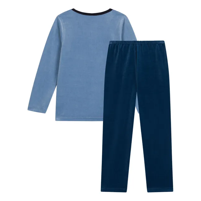Pijama de terciopelo | Azul