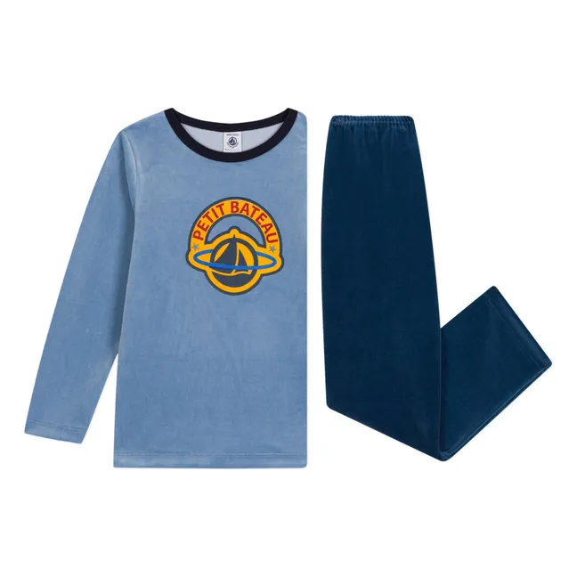 Pijama de terciopelo | Azul