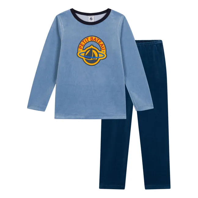 Pijama de terciopelo | Azul