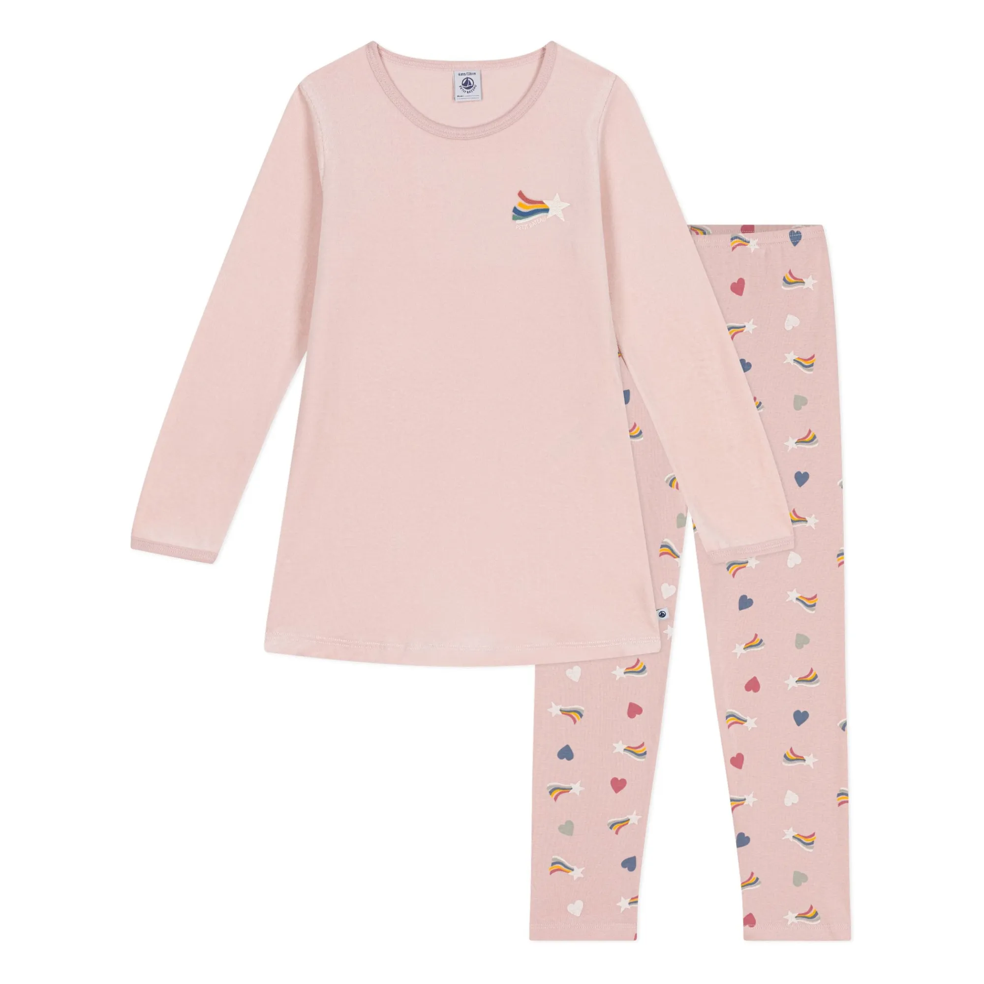 Petit Bateau Pink Velvet Nightdress And Legging