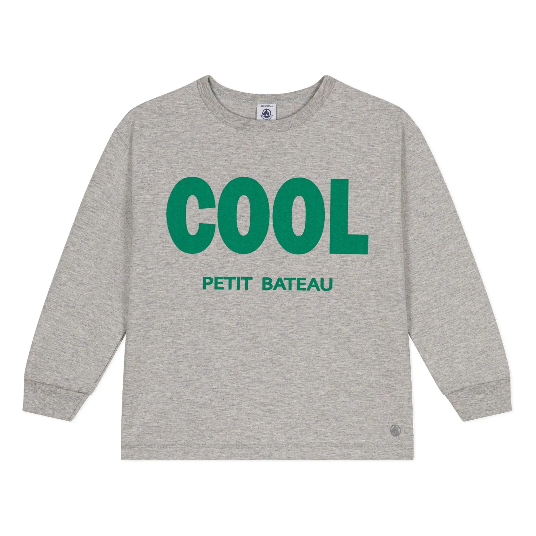 Petit Bateau Heather Grey Cool T-Shirt