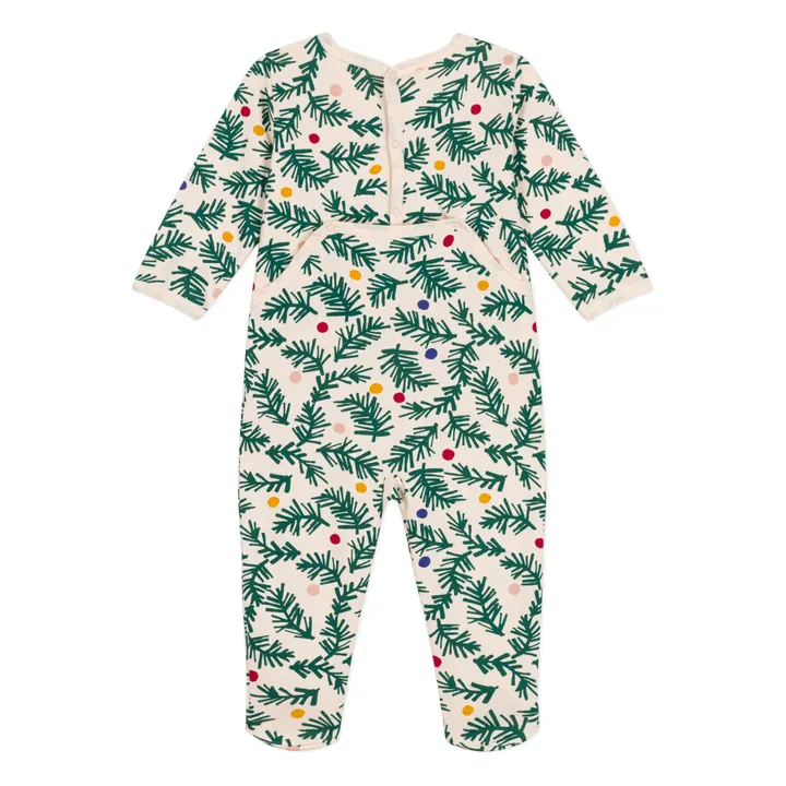 Christmas tree fleece pyjamas | Green- Product image n°3