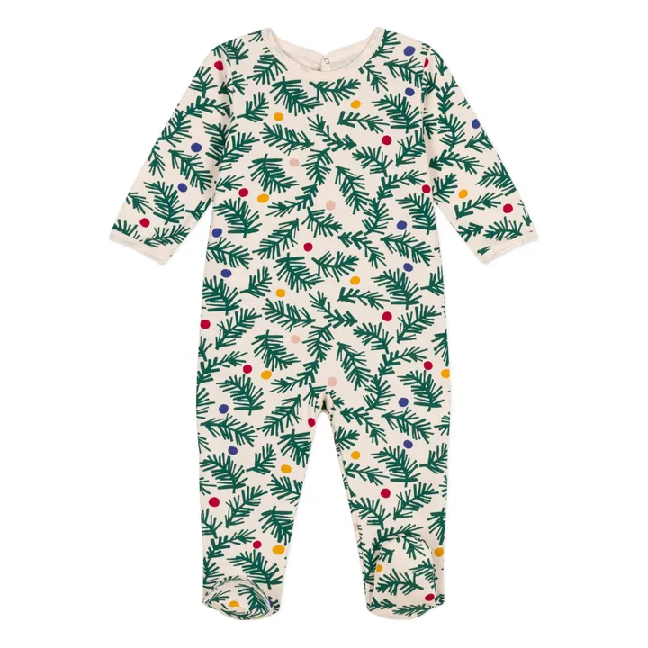 Christmas tree fleece pyjamas | Green- Product image n°0