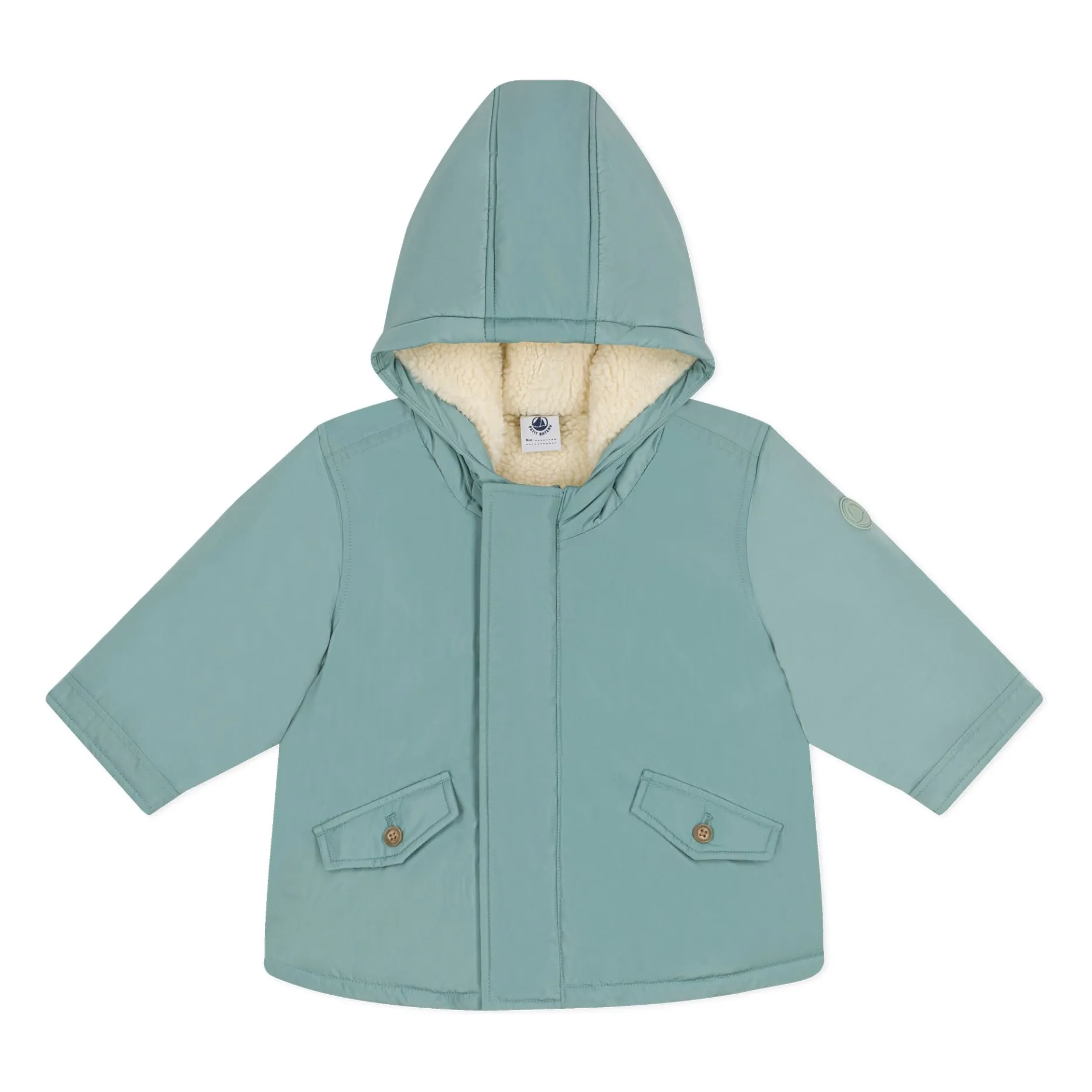 Petit Bateau Unisex Infant Sage Baby Parka