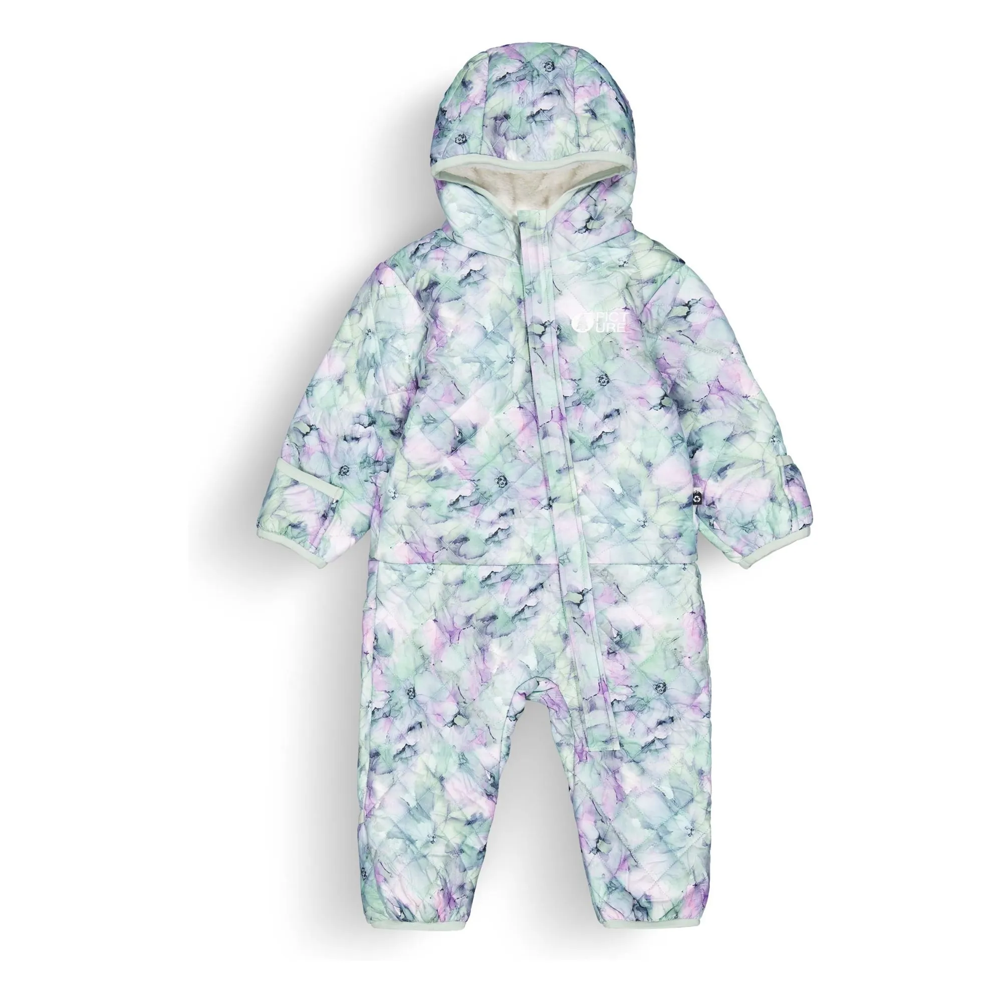 Picture Ice Blue Snowy Ski Suit