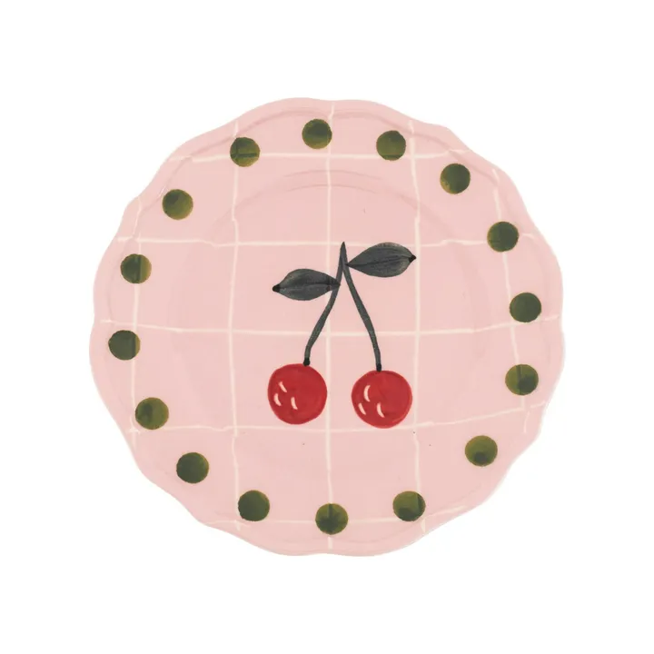 Assiette Cherry | Rose boisé- Image produit n°0
