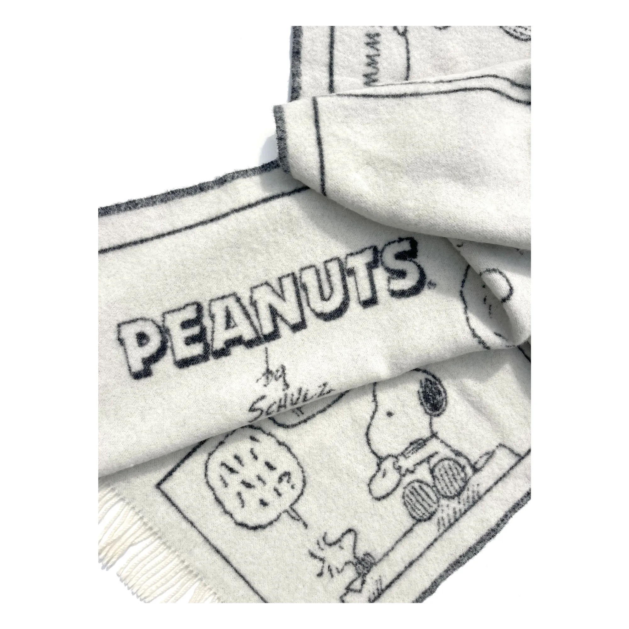 Plaid Peanuts | Noir- Image produit n°5