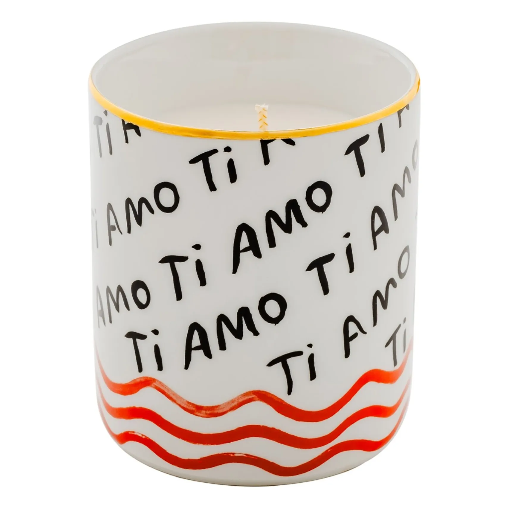 Bitossi White Ti Amo Candle