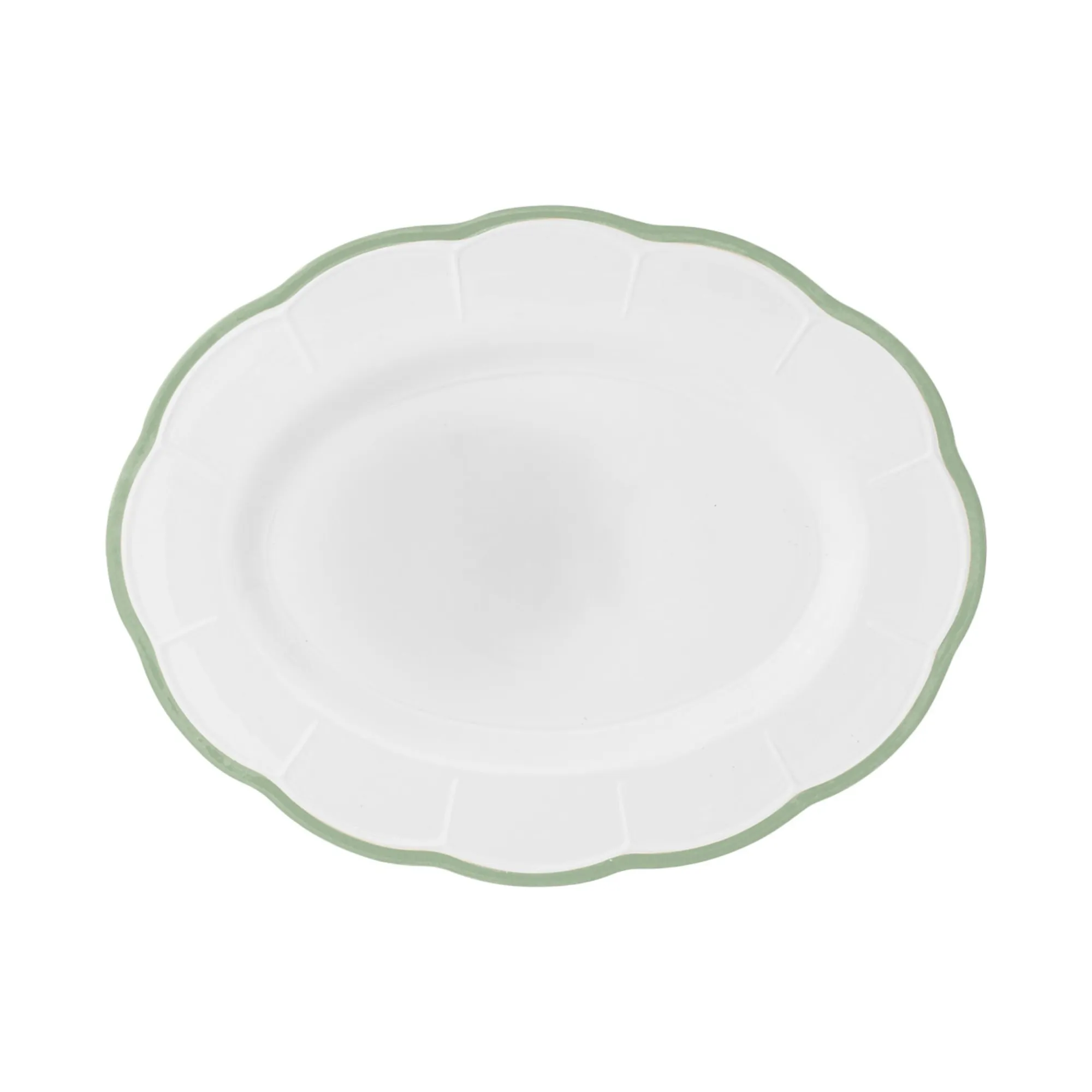 Bitossi Green Water Petalo Serving Dish
