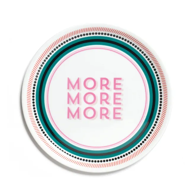 Teller More More More | Weiß