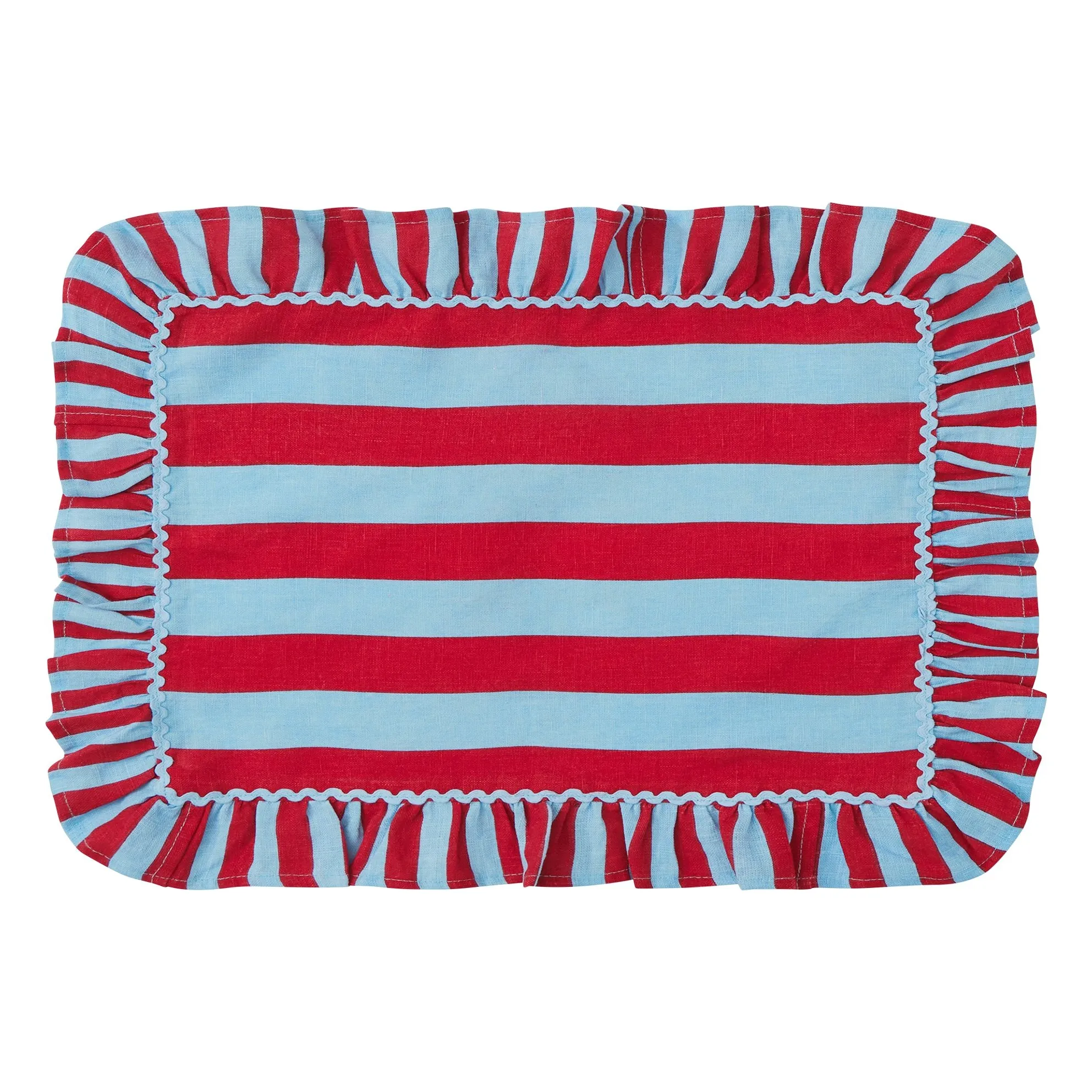 Set de table rayé | Rouge- Image produit n°0