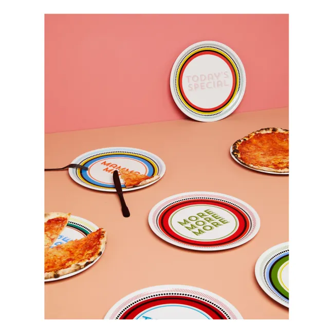 Teller More More More | Weiß