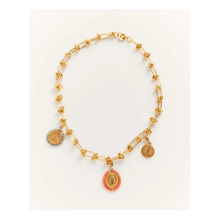 Collier Sous Les Palmiers | Doré- Image produit n°0