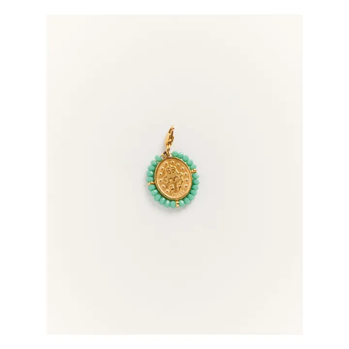 Collier Maillons et Charms Colorés | Doré- Image produit n°4