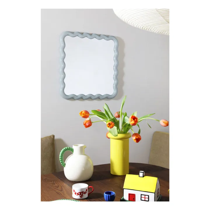 &Klevering - Zigzag mirror - Light Blue | Smallable