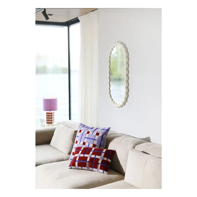 Zickzack-Spiegel | Cremefarben