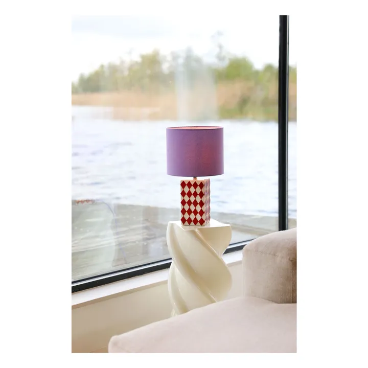 Lampe à poser Grid | Rouge- Image produit n°1