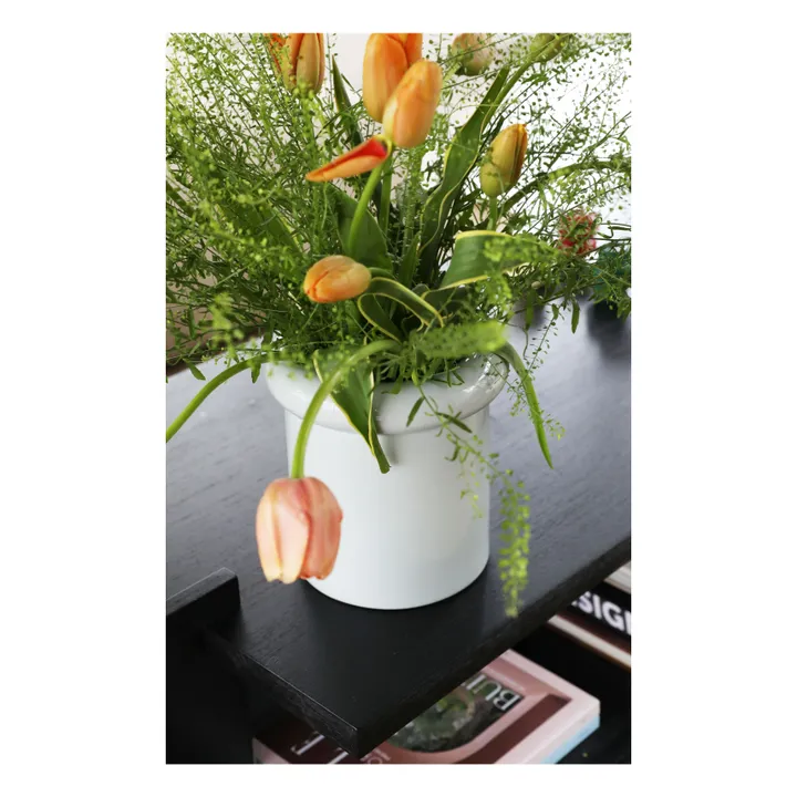 Turban stoneware vase | Light Blue- Product image n°2