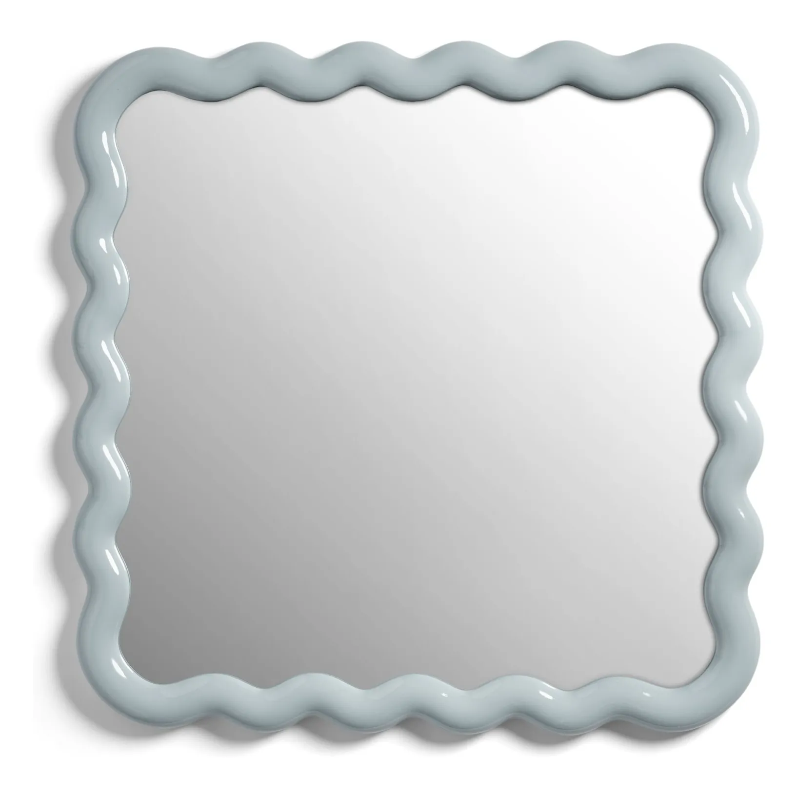 &Klevering Light Blue Zigzag Mirror