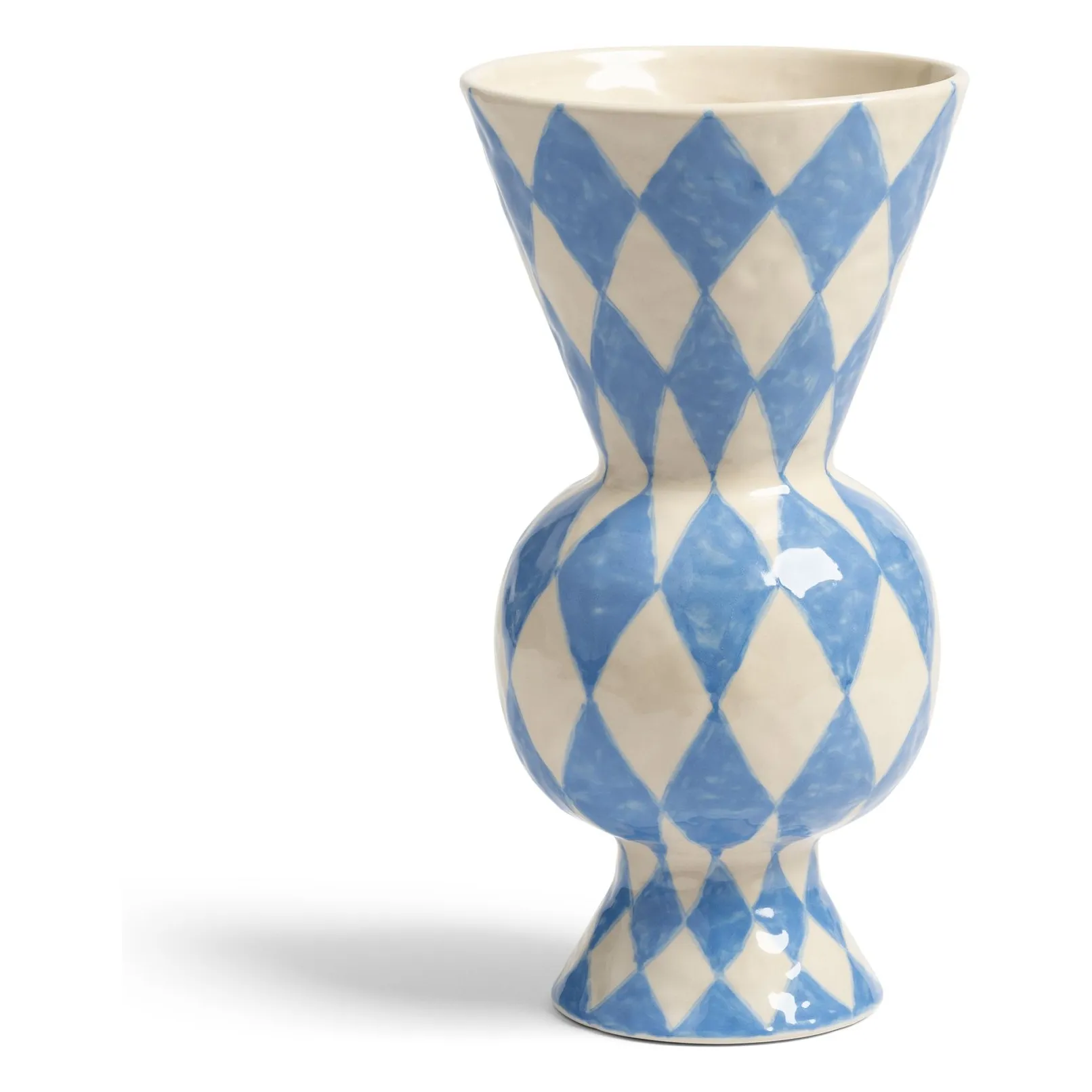 &Klevering Blue Rhombic Vase