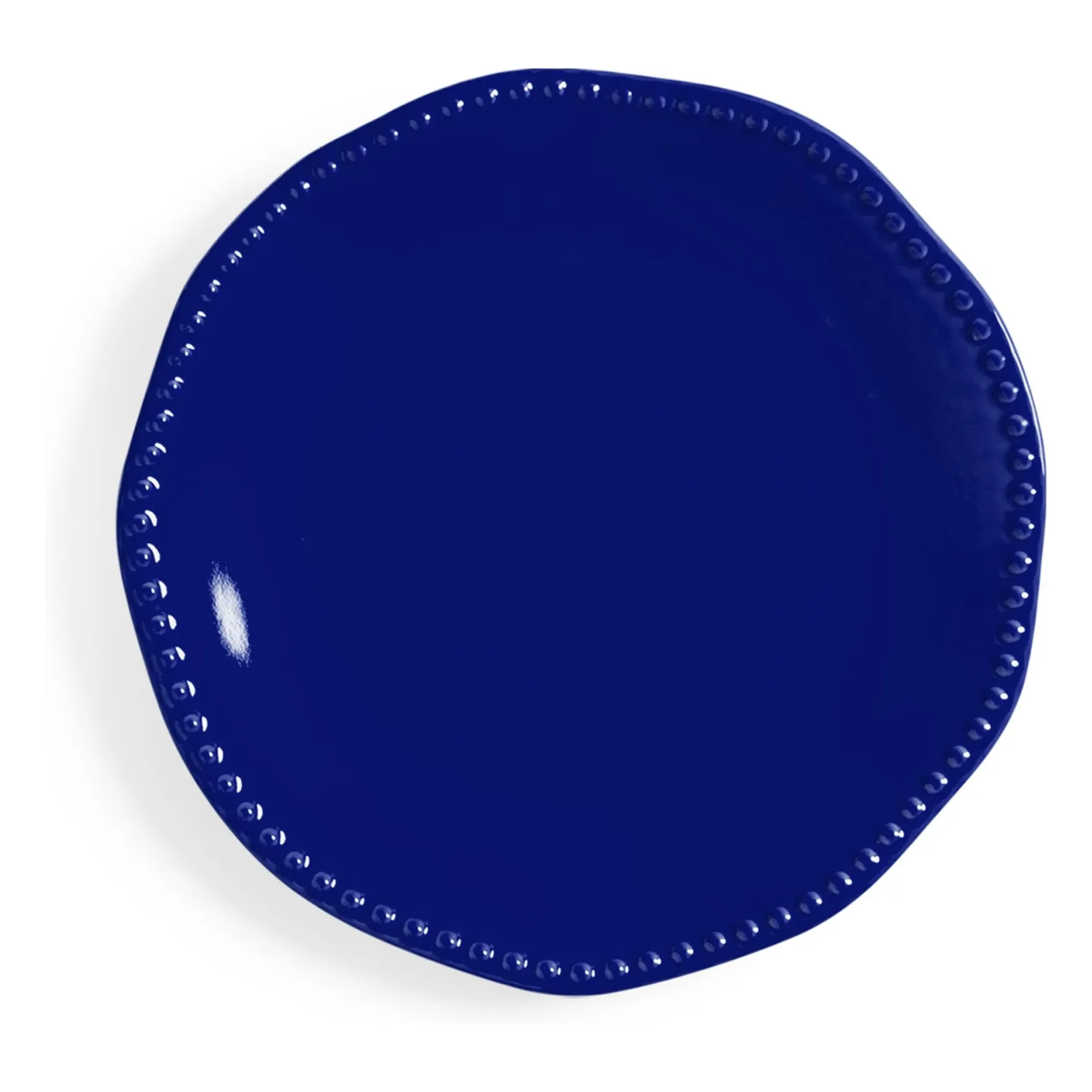 Assiettes en porcelaine Perle - Set de 2 | Bleu- Image produit n°3