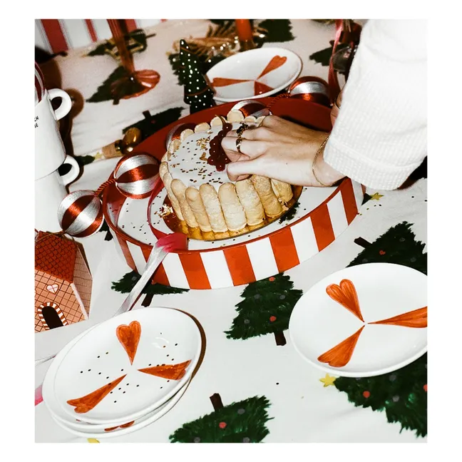 Piatto da dessert Clasic Love | Bianco