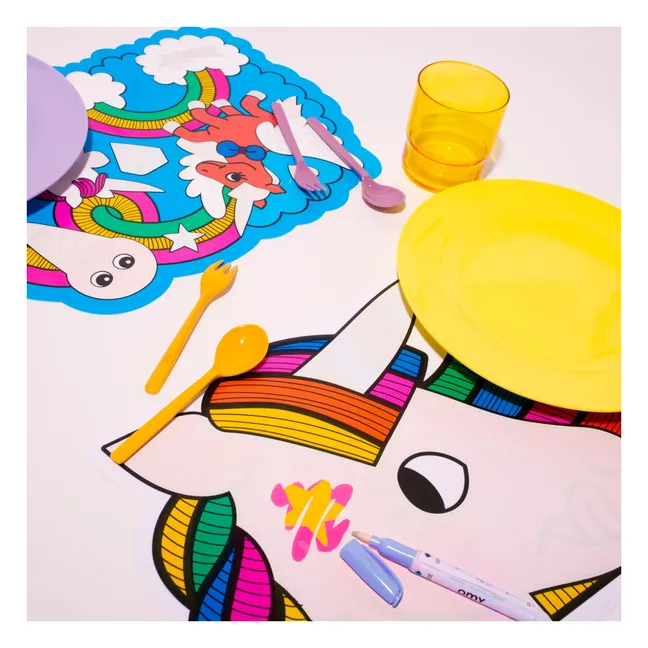 Tovaglietta magica da colorare