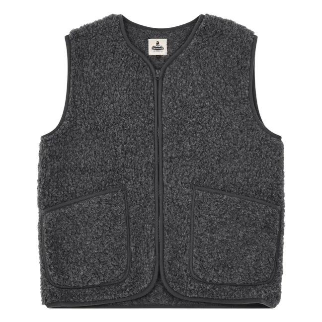 Pepitko Ärmellose Jacke | Anthrazit