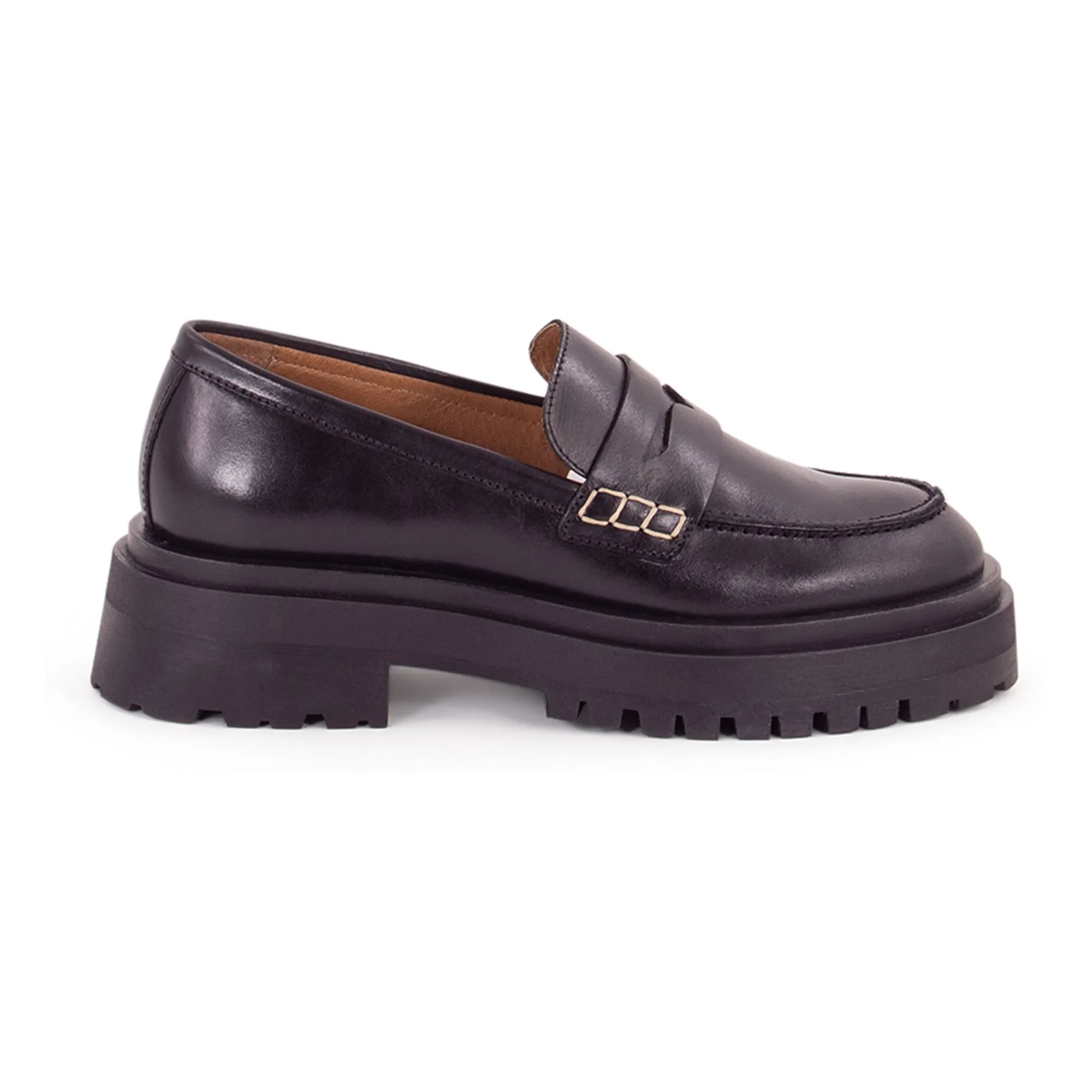 Sessùn Black Barcelo Leather Loafers