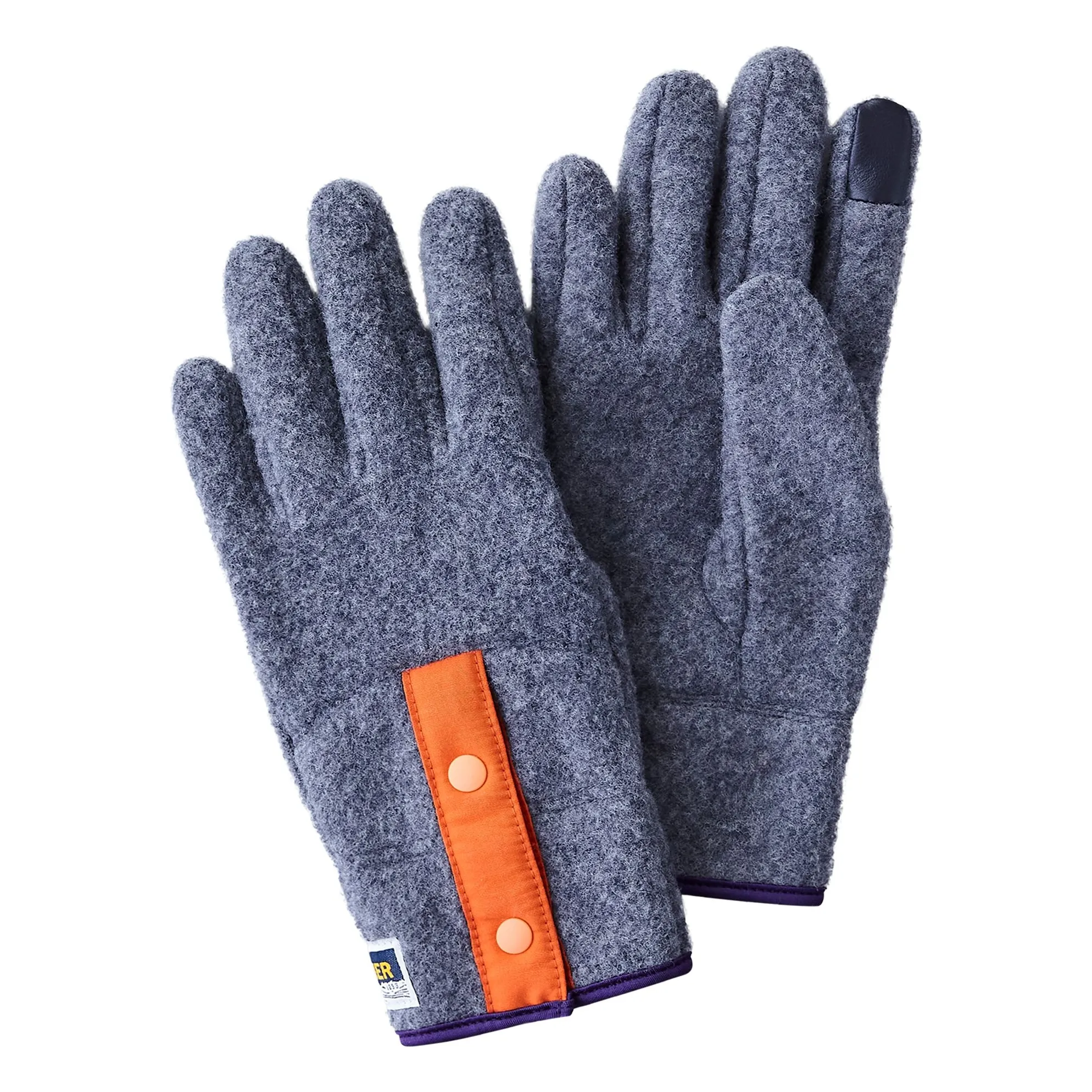 Elmer By Swany Charcoal Eco Gloves Recycled Wool