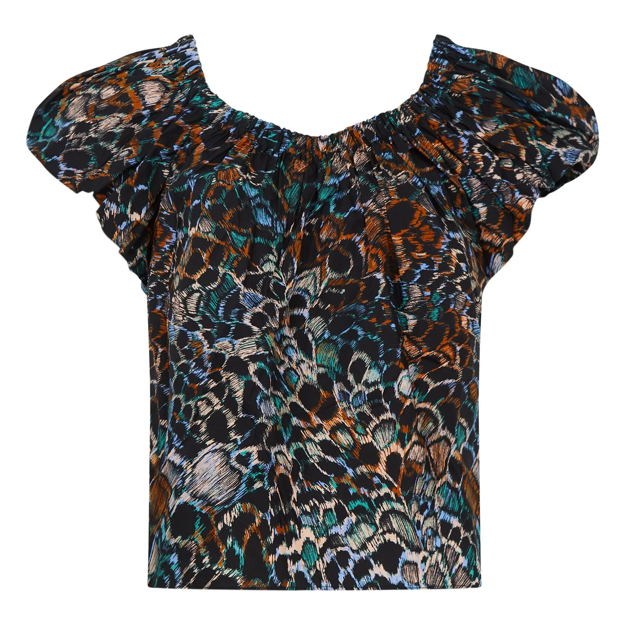 Ulla Johnson Black Cora Cotton Poplin Blouse