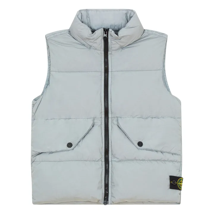 Chaqueta sin mangas con logotipo | Gris Claro- Imagen del producto n°0