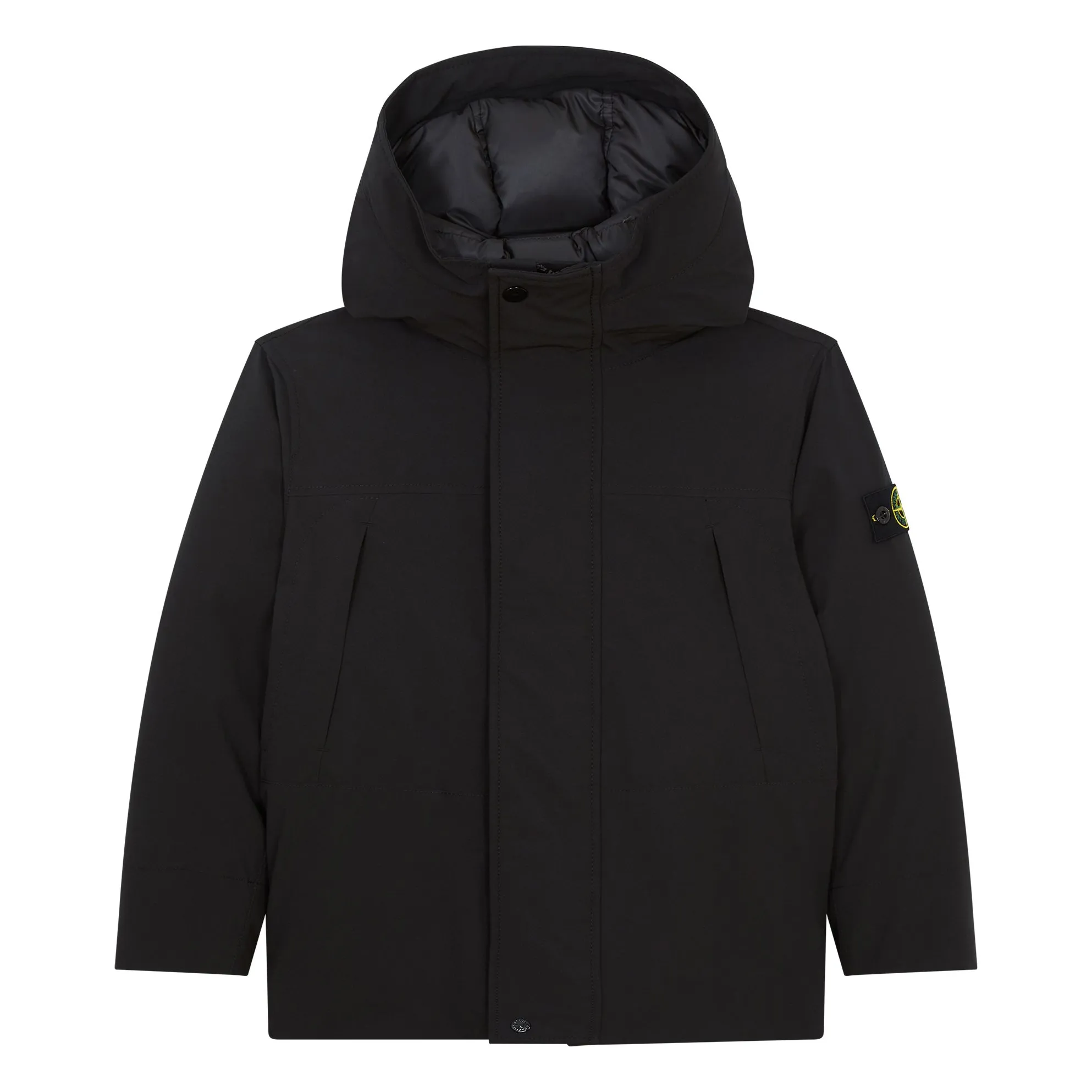 Stone Island Black Logo Parka