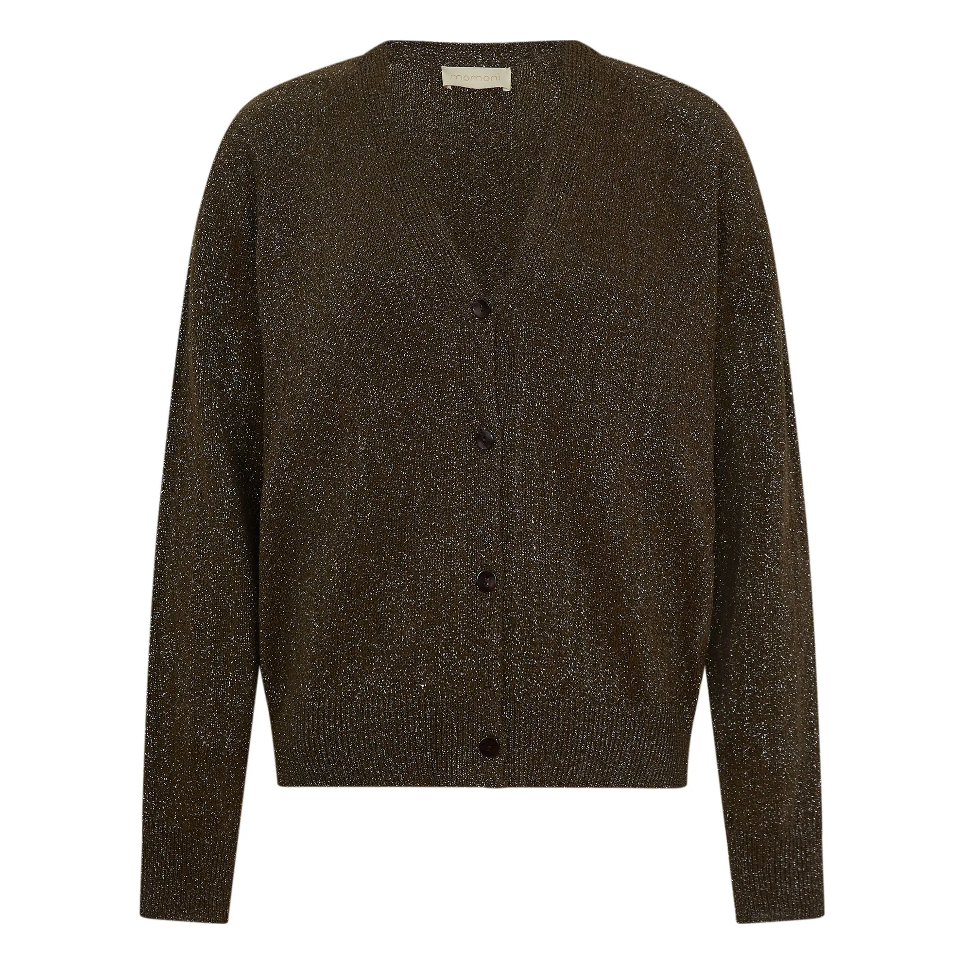 Momoni Navy Blue Shiro Metallic Cardigan