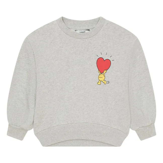 Sweatshirt mit Rundhalsausschnitt SHOBU | Grau Meliert