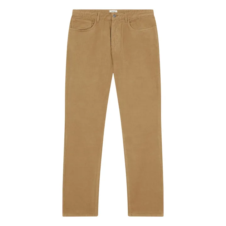 Tim Hose aus geripptem Velours | Khaki- Produktbild Nr. 0