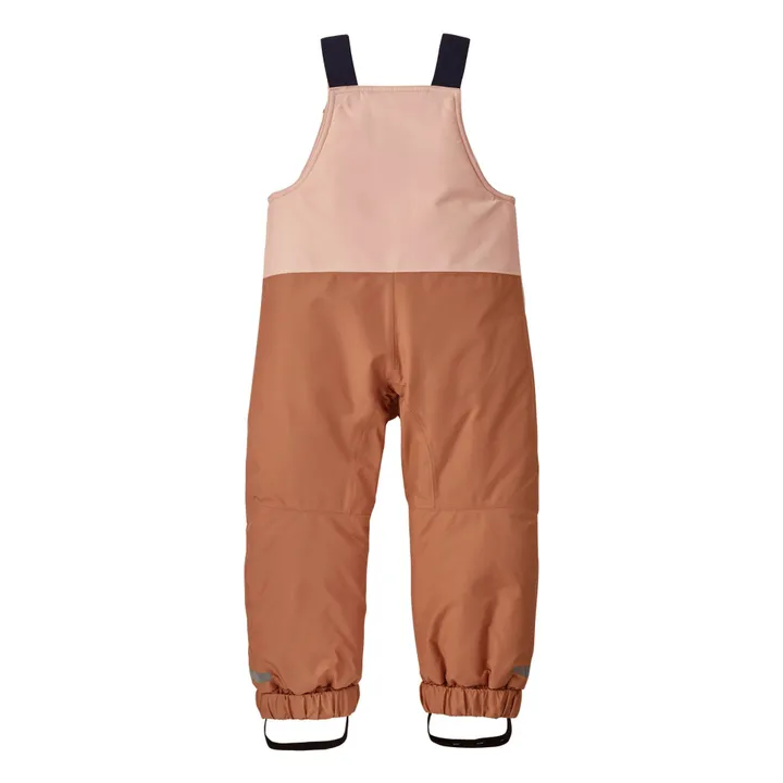 Pile Recycled Fiber Ski Dungarees | Pale Pink- Product image n°1