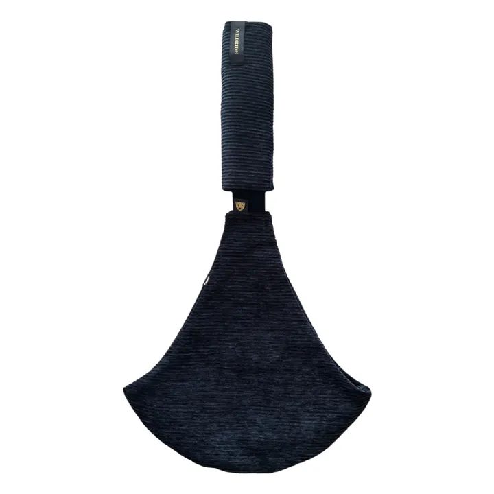 Corduroy baby carrier | Black- Product image n°3