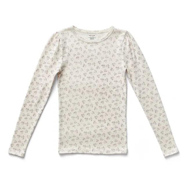 T-Shirt Pouf Organic Pima Cotton | Ecru