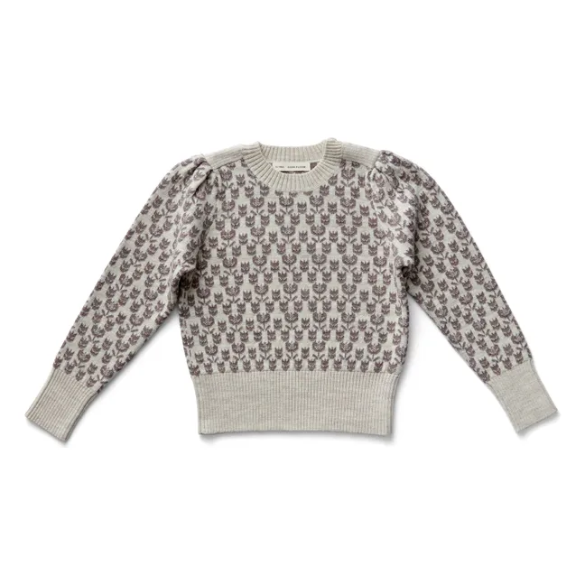 Jersey Wilma de lana merina | Ciruela